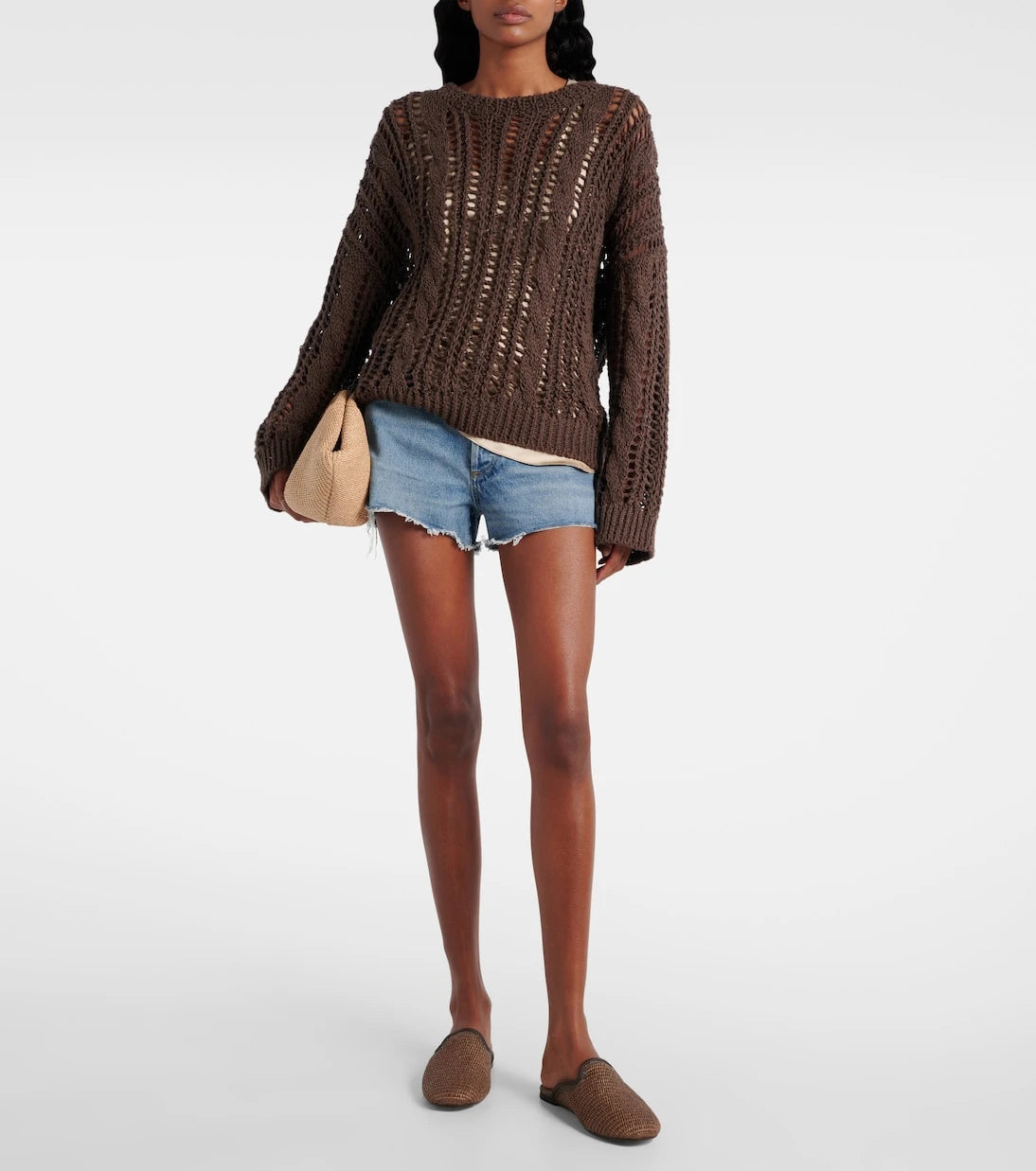 Agolde - Parker denim shorts