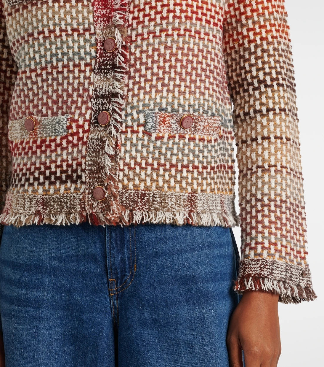 Veronica Beard - Sariyah cotton and wool-blend knit jacket