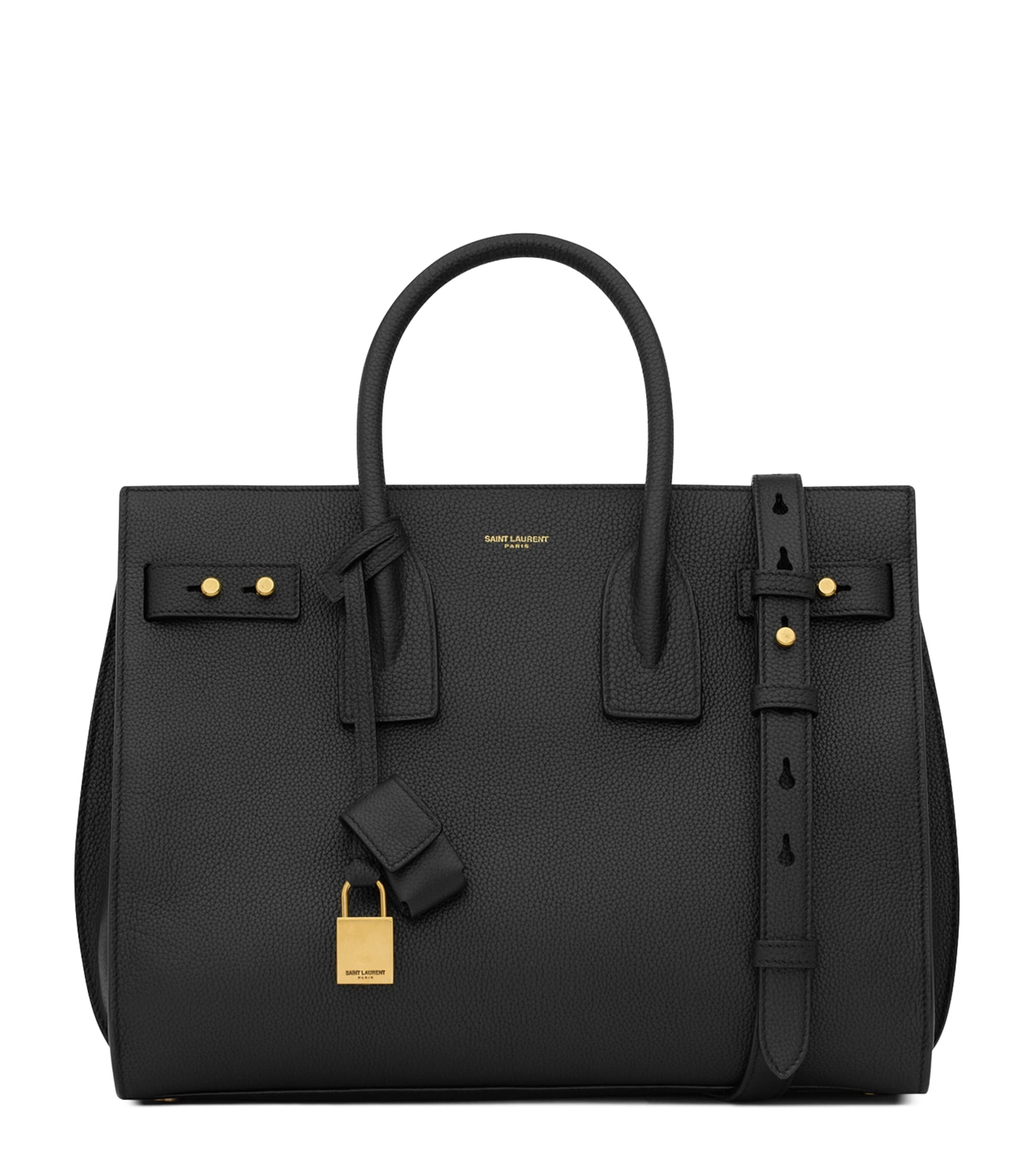 Saint Laurent Black Small Sac de Jour Tote Bag