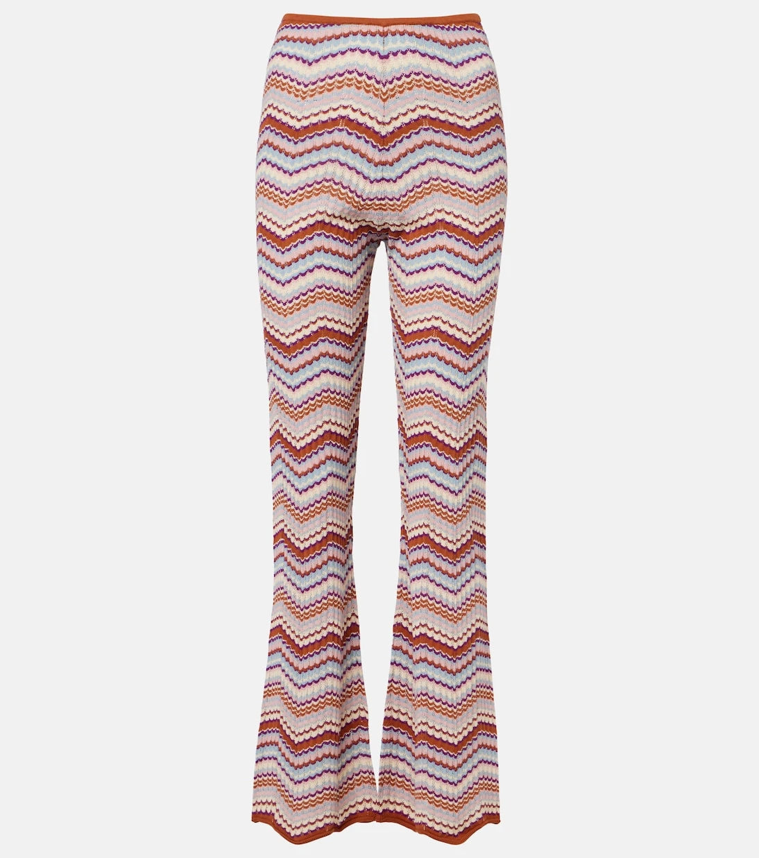 Rixo - Boni chevron cotton flared pants