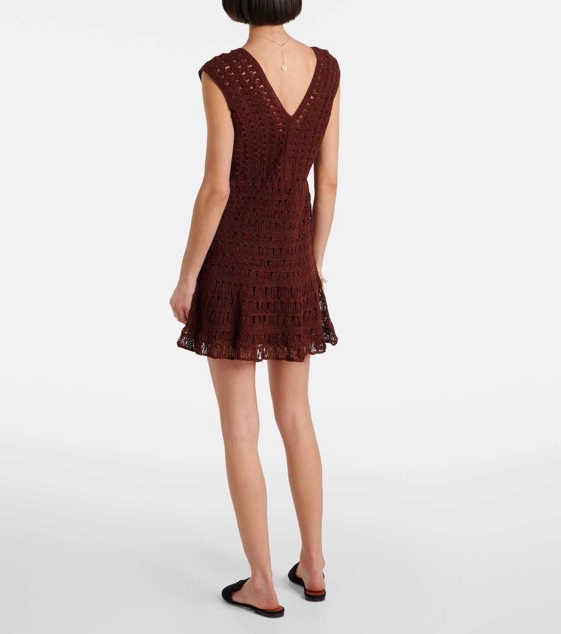 Anna Kosturova - Jennifer crochet cotton minidress