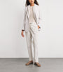 Eleventy Beige Stretch-Cotton Layered Blazer