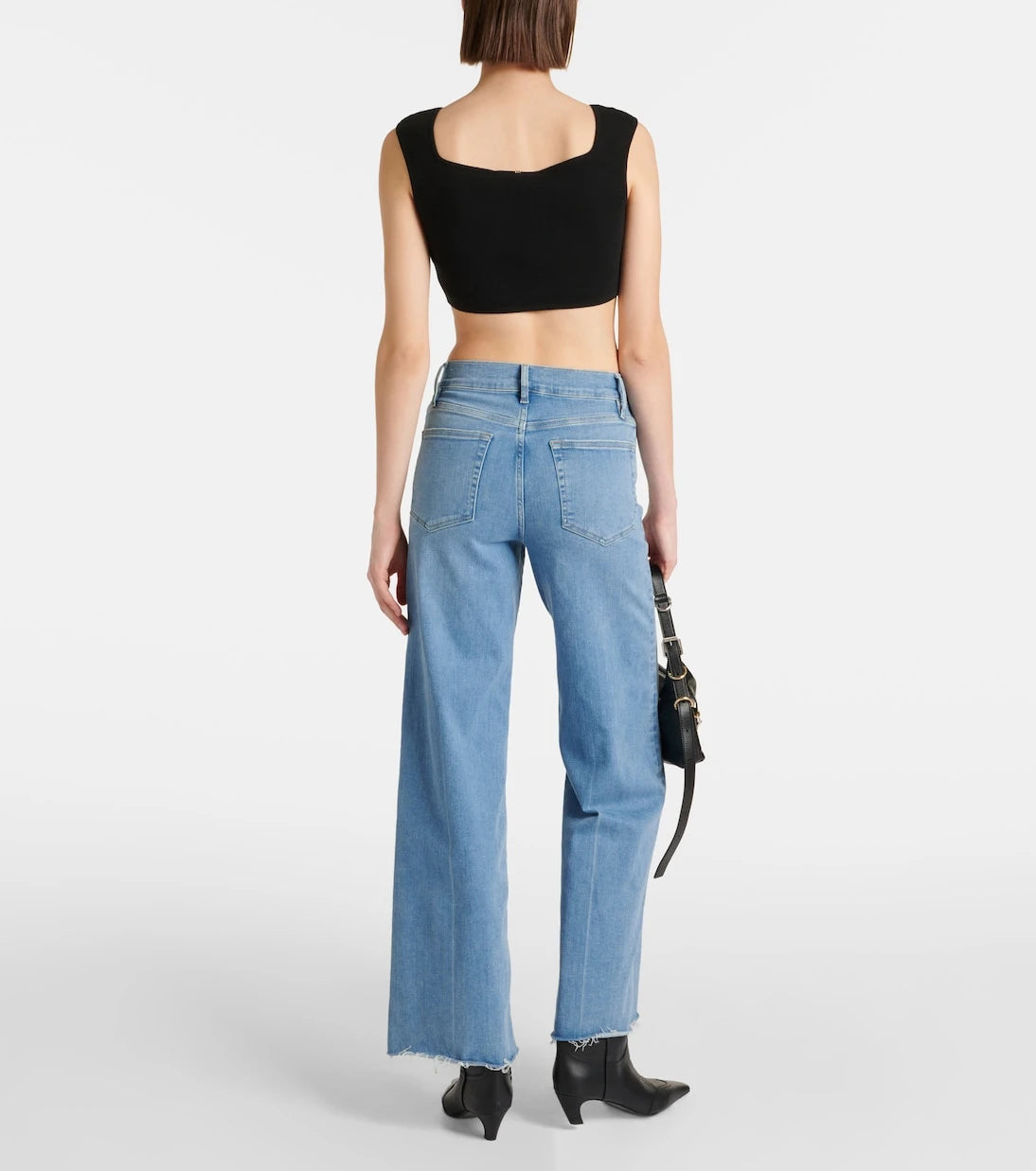 Frame - Le Slim Palazzo high-rise wide-leg jeans