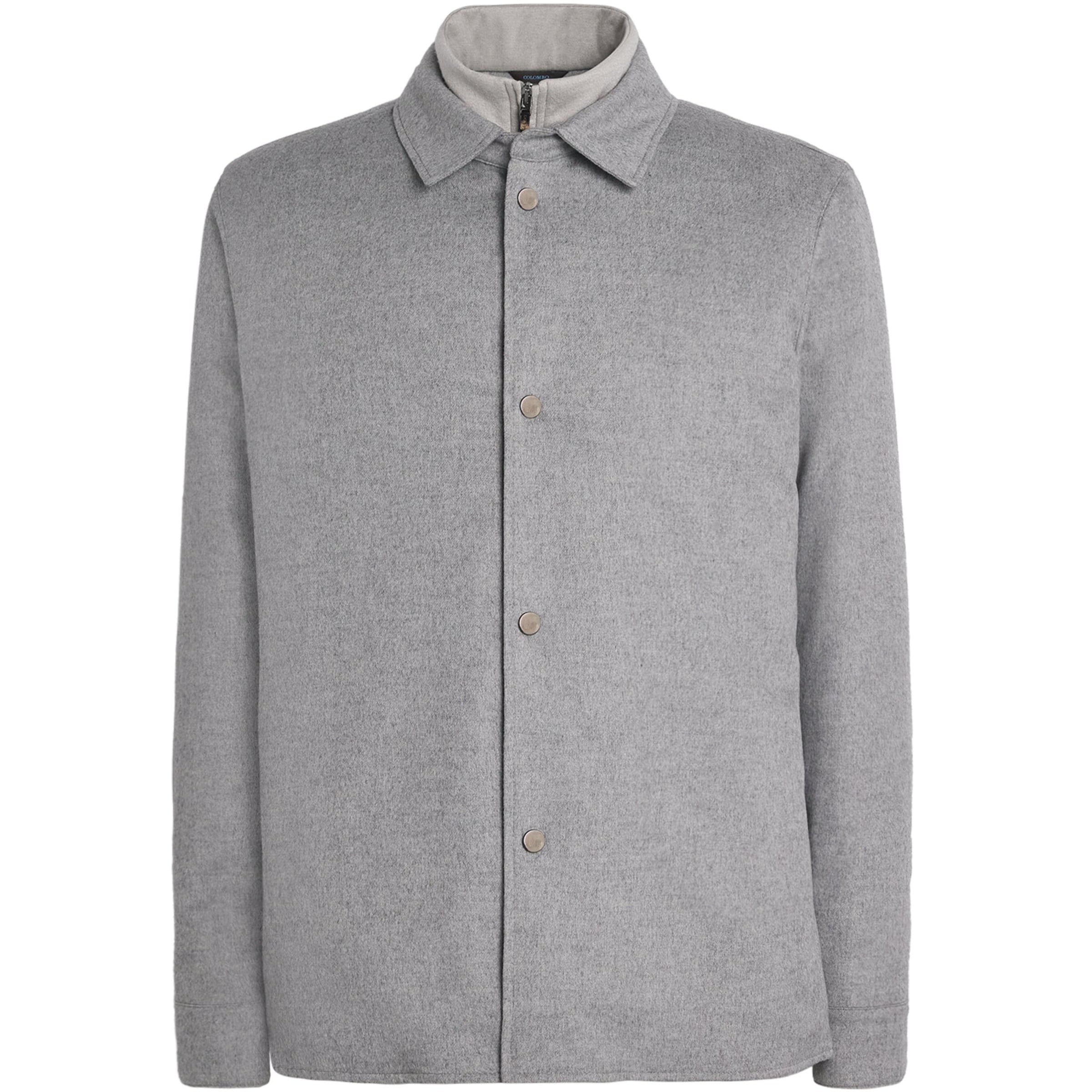 Colombo Grey Silk-Cashmere Hybrid Jacket