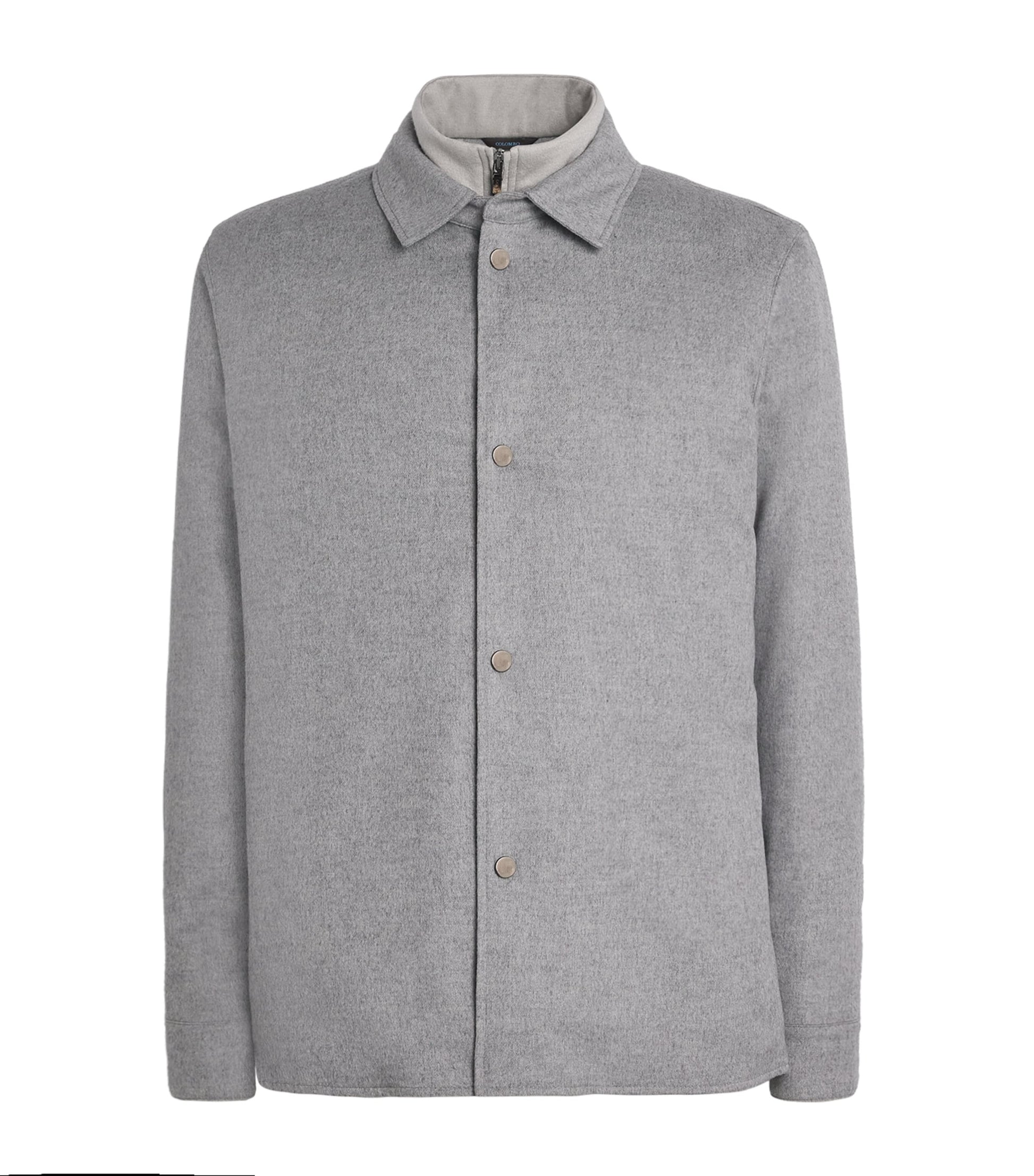 Colombo Grey Silk-Cashmere Hybrid Jacket