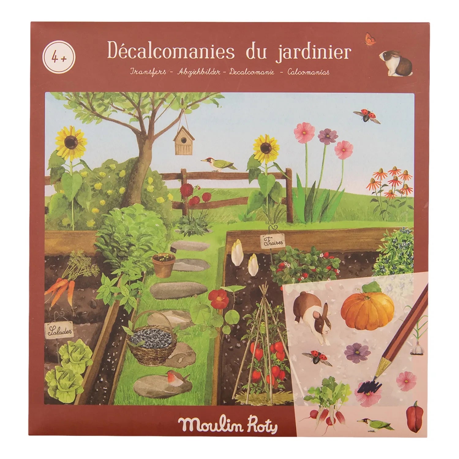 Moulin Roty - Garden Rub-On Transfers