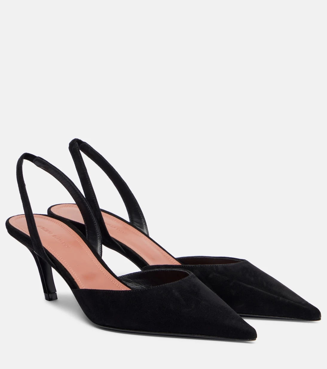 Amina Muaddi - Sofia 60 suede slingback pumps