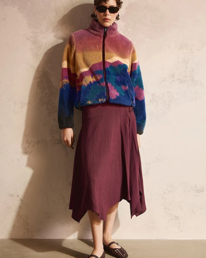 Medicine fermuarlı kadın polar sweatshirt