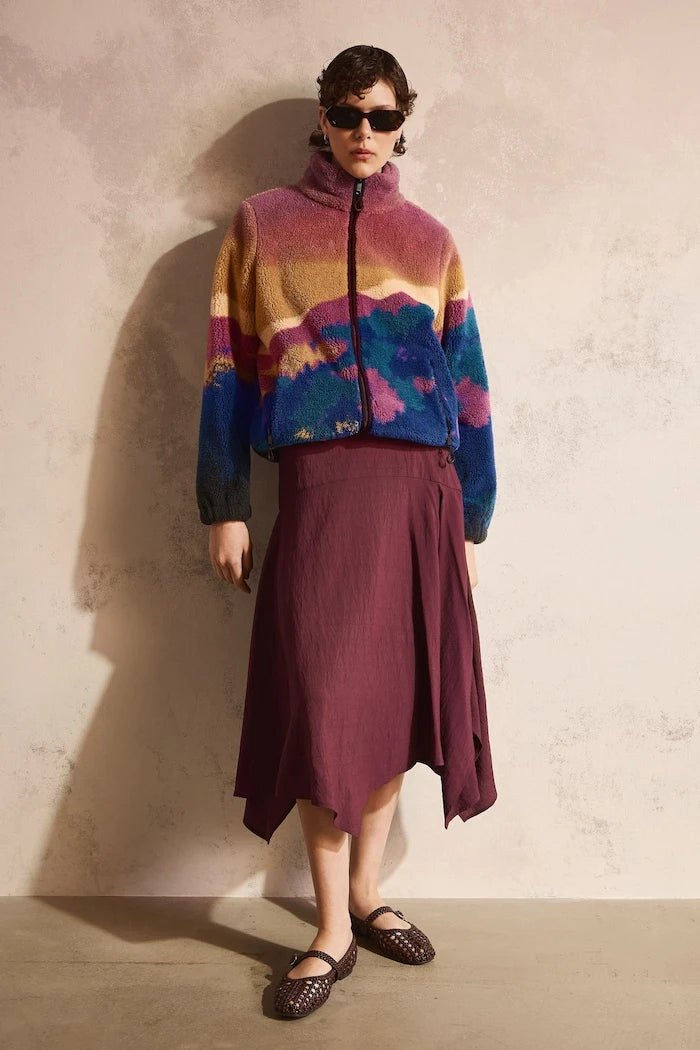 Medicine fermuarlı kadın polar sweatshirt