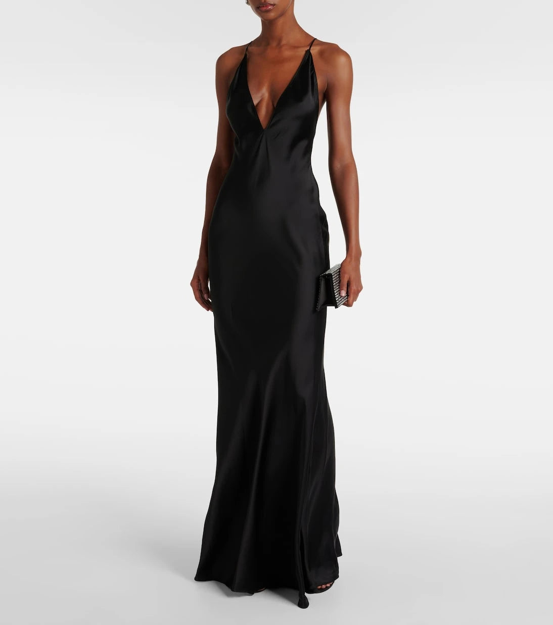 The New Arrivals Ilkyaz Ozel - Open-back satin gown