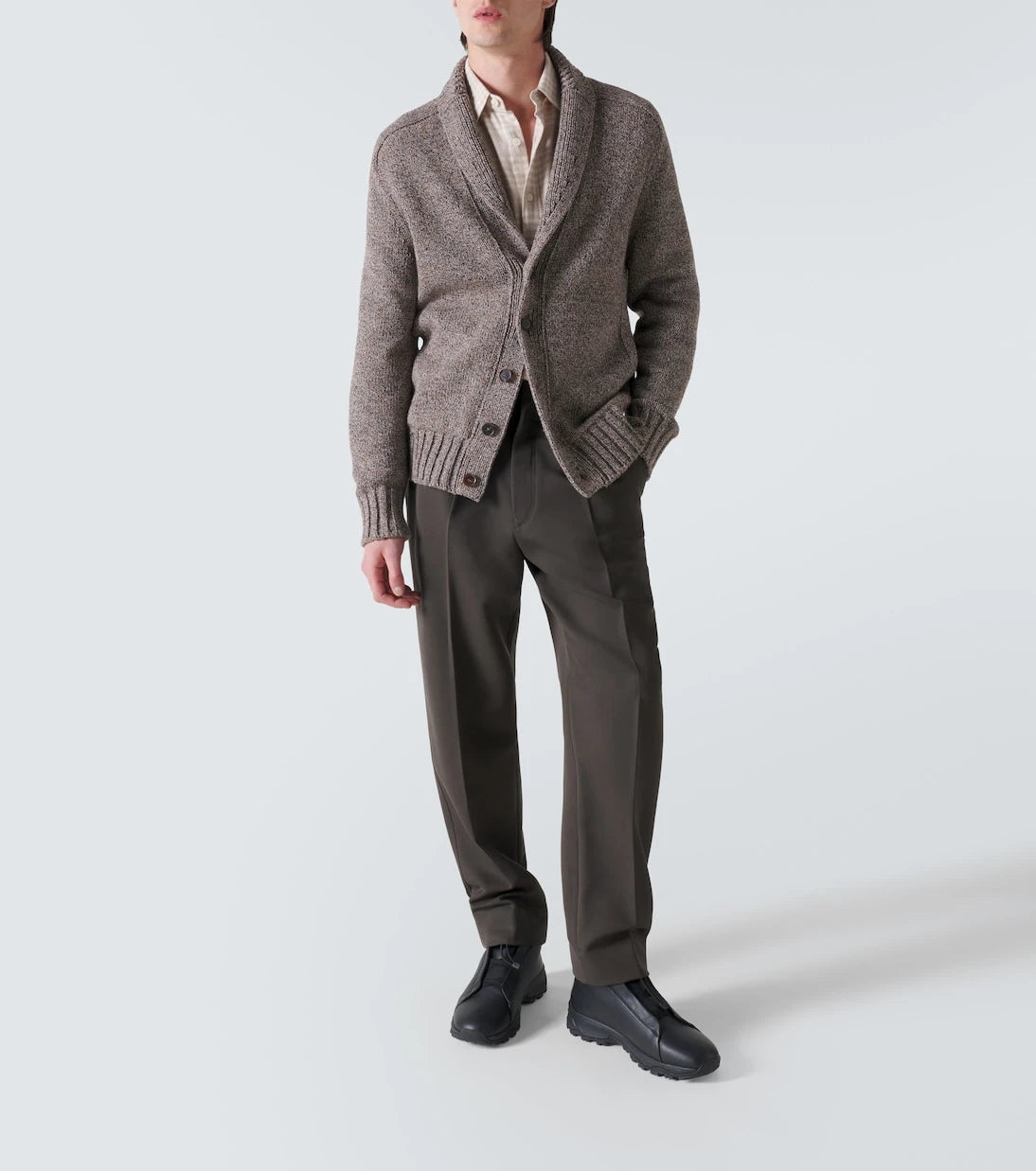 Zegna - Checked cotton flannel shirt