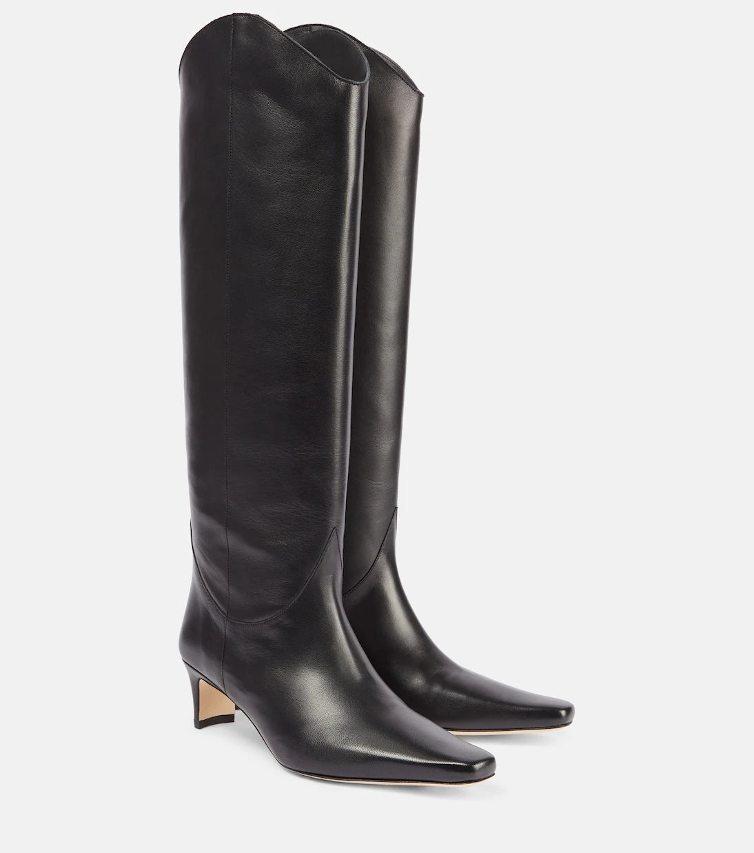 Staud - Western Wally 55 leather cowboy boots