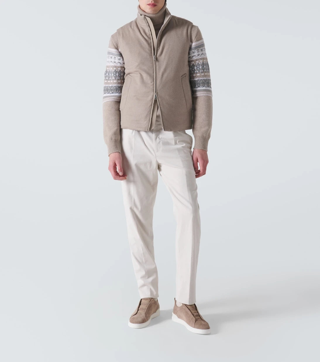 Zegna - Triple Stitch suede sneakers