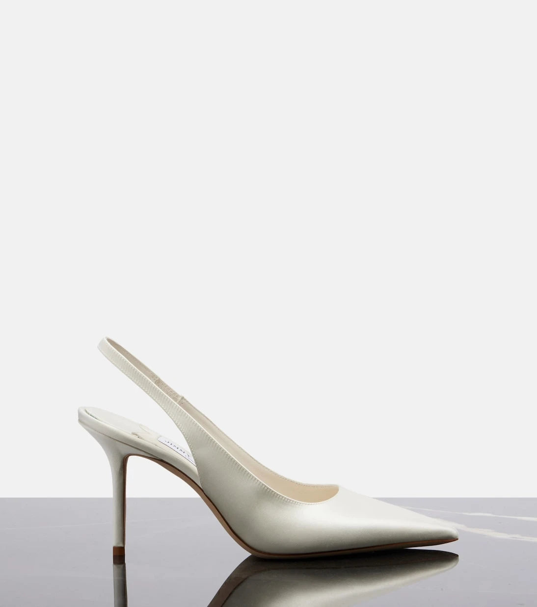 Jimmy Choo - Love satin slingback pumps