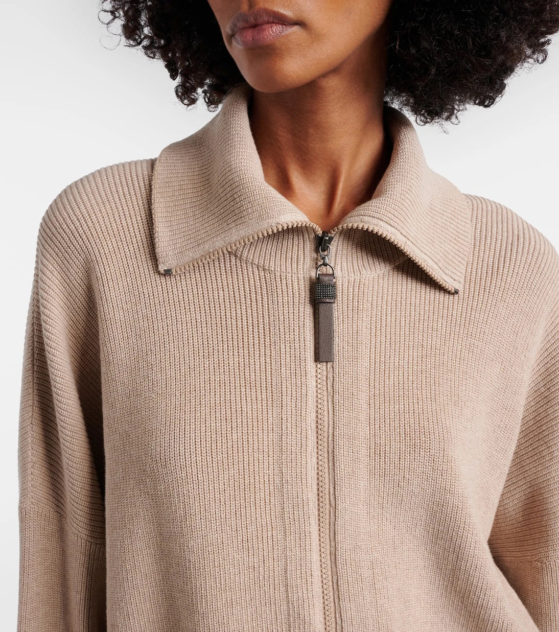Brunello Cucinelli - Knitted cotton blouson jacket