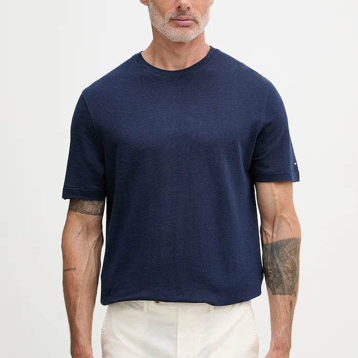 Tommy Hilfiger тениска мъжка с лен NEW YORK