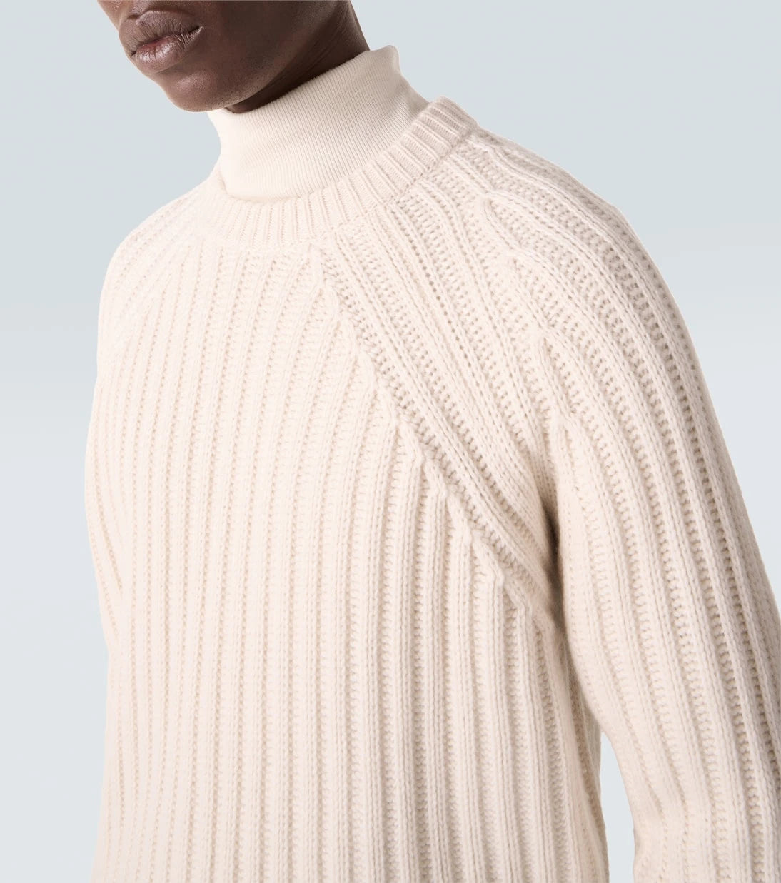 Allude - Ribbed-knit wool and cashmere sweater