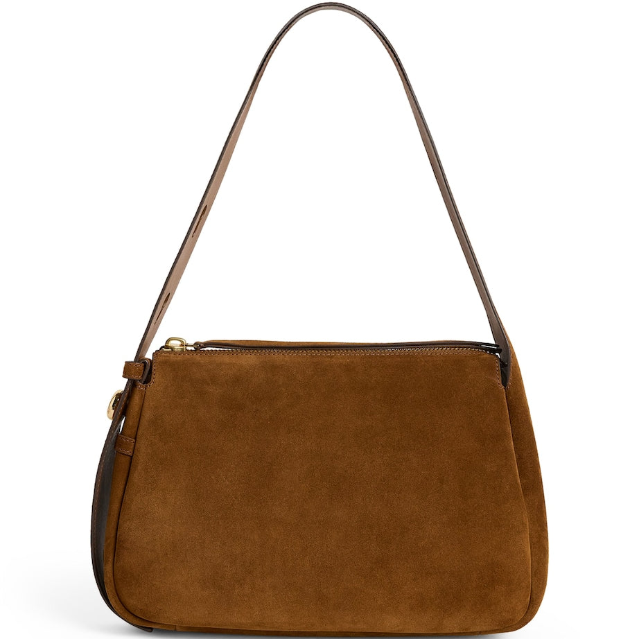 Suede Romy Shoulder Bag