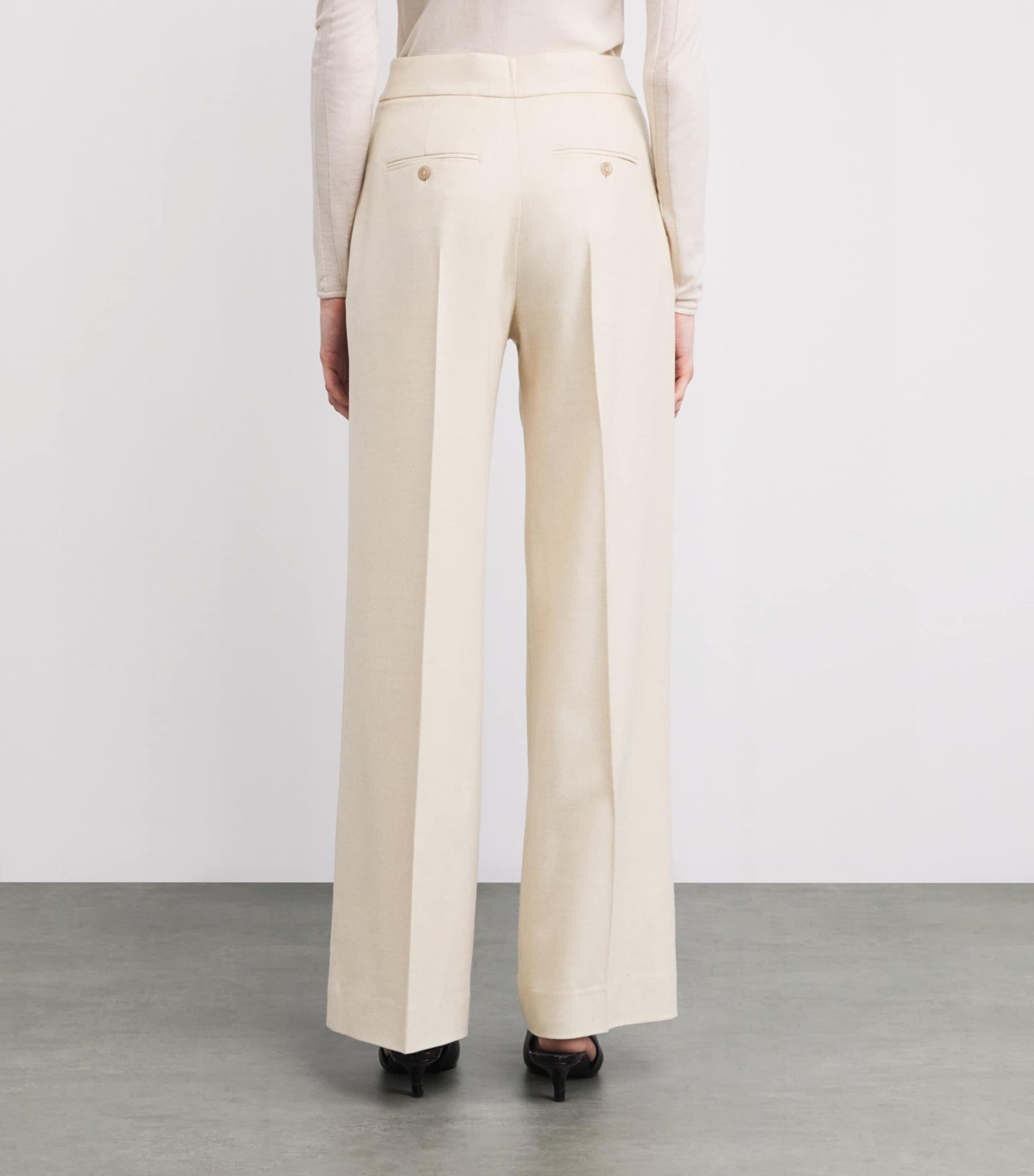 Cashmere Straight Tailored Trousers