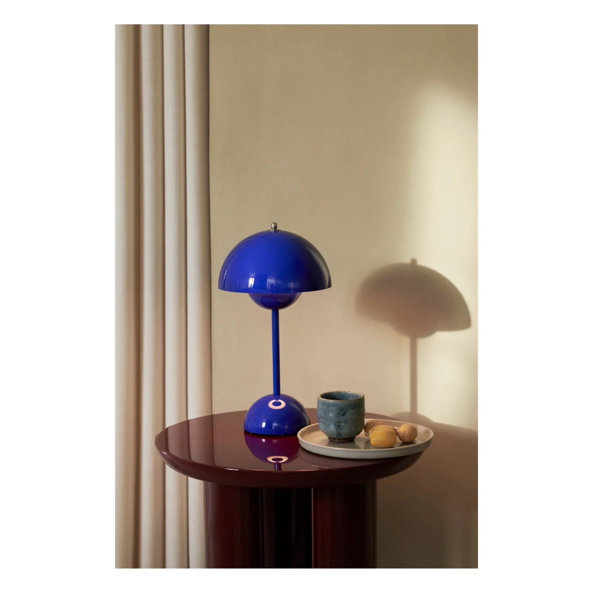 & Tradition - VP9 Flowerpot Portable Table Lamp, Vernon Panton | Blue