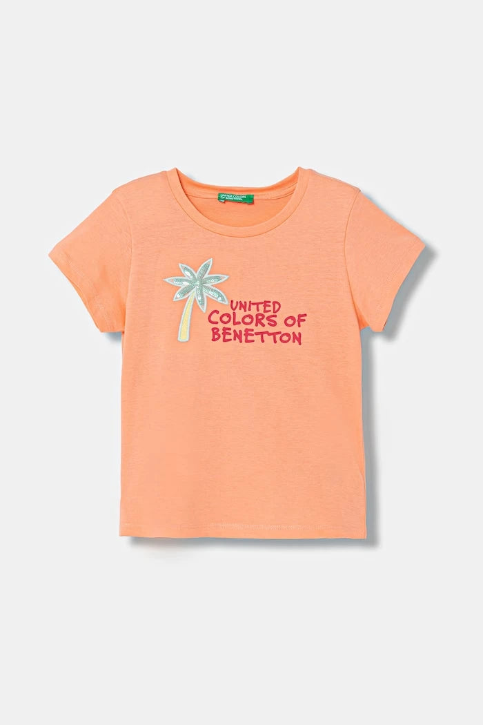United Colors of Benetton çocuk pamuklu tişört