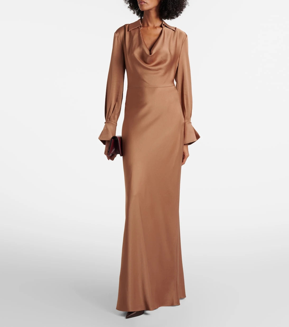 Simkhai - Adelle draped satin gown