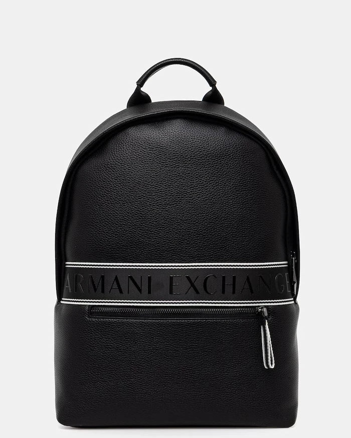 Armani Exchange Erkek Suni Deri Sırt Çantası