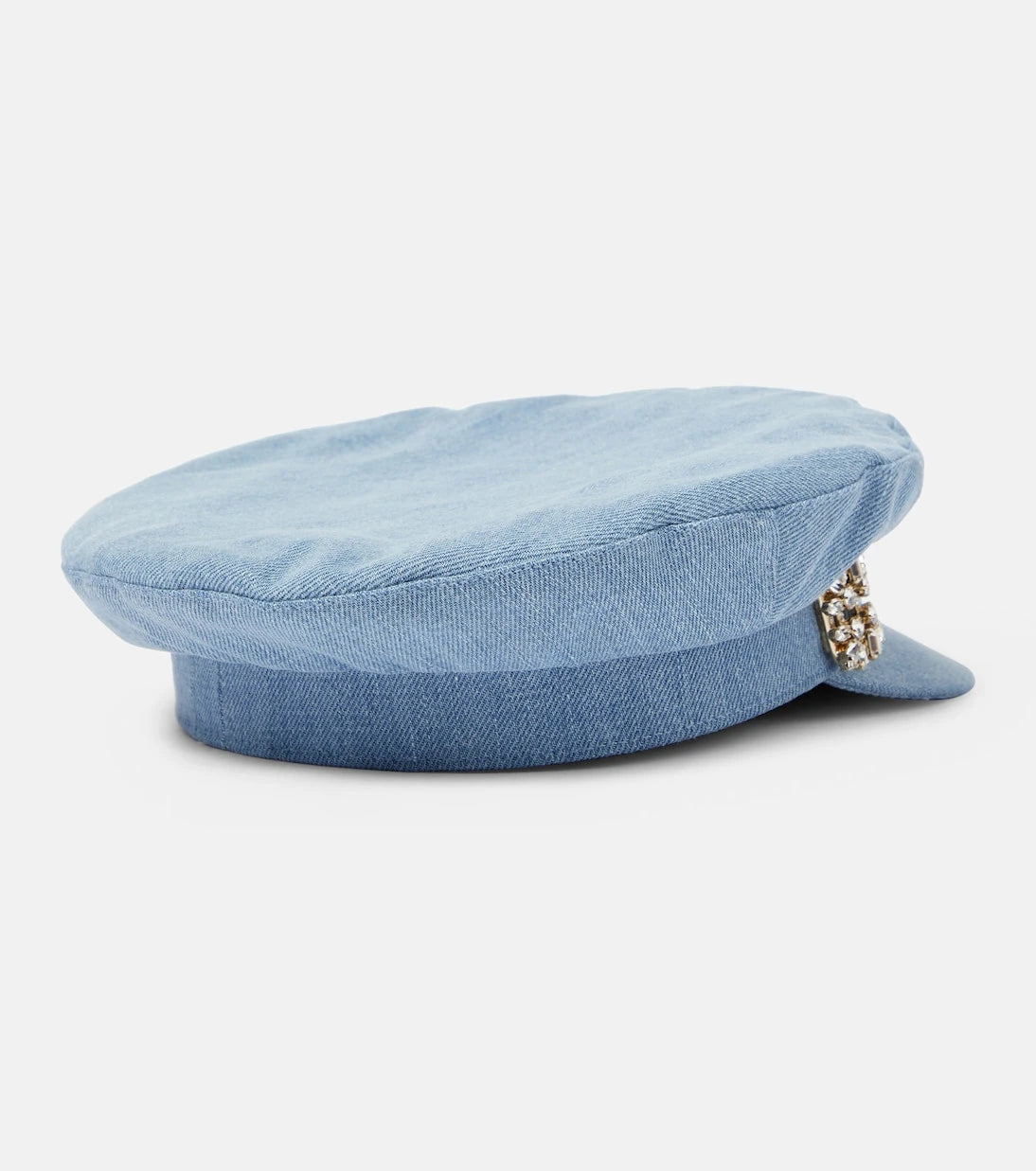 Roger Vivier - Broche Vivier denim flat cap