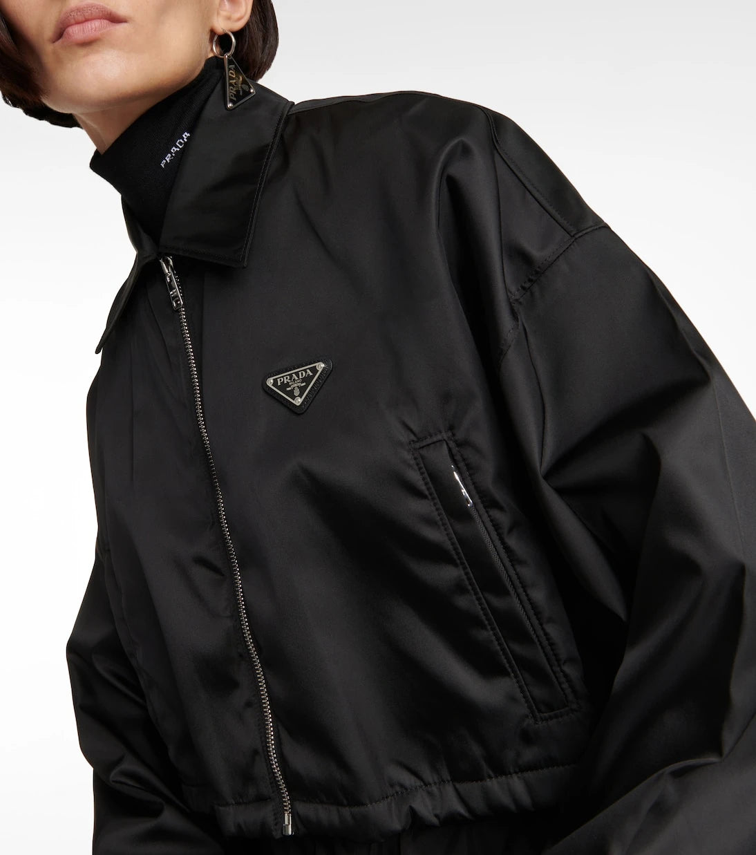 Prada - Cropped nylon jacket