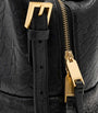 Black Leather Ares Cross-Body Bag