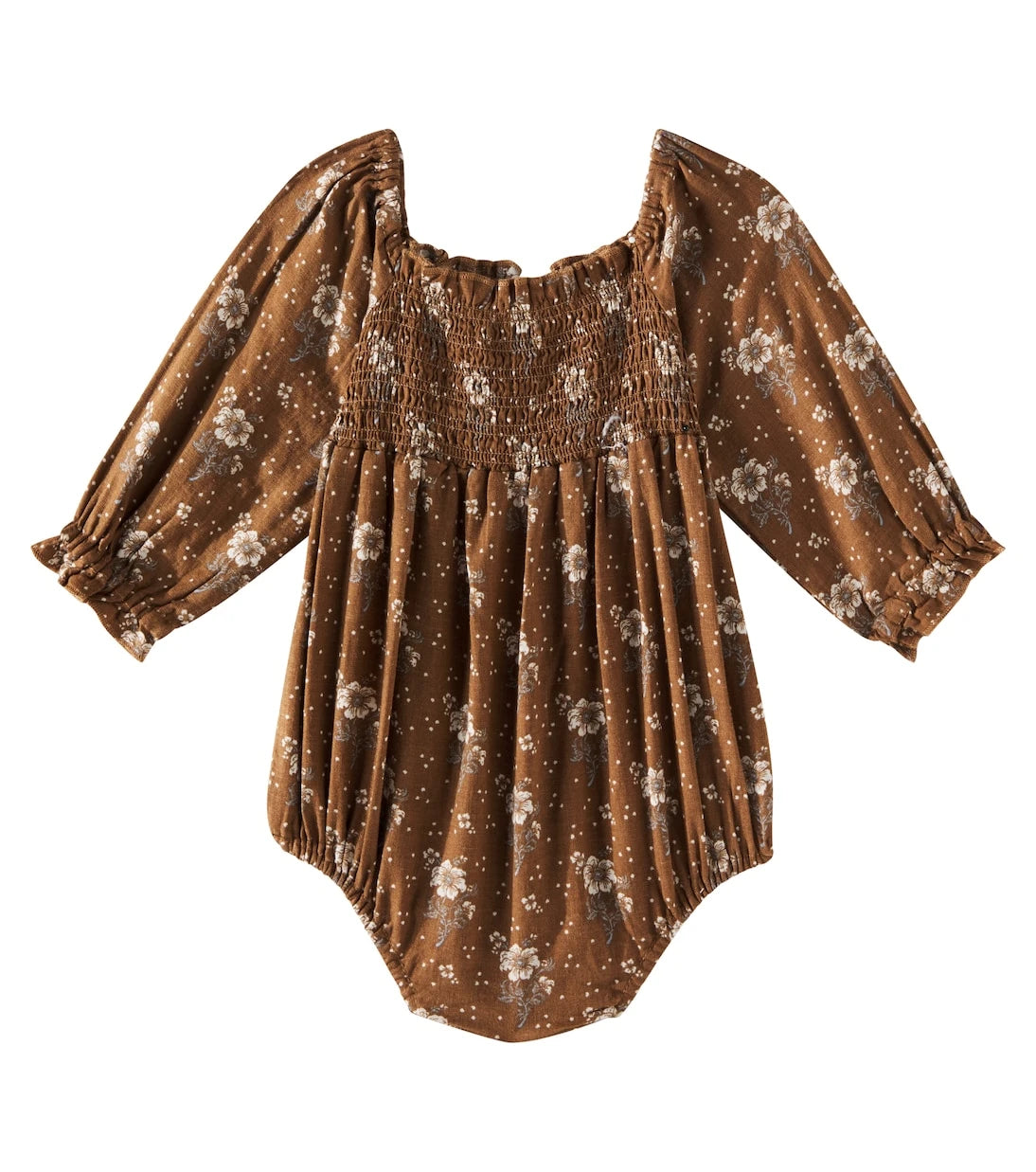 Rylee + Cru - Baby Cora floral linen-blend bodysuit