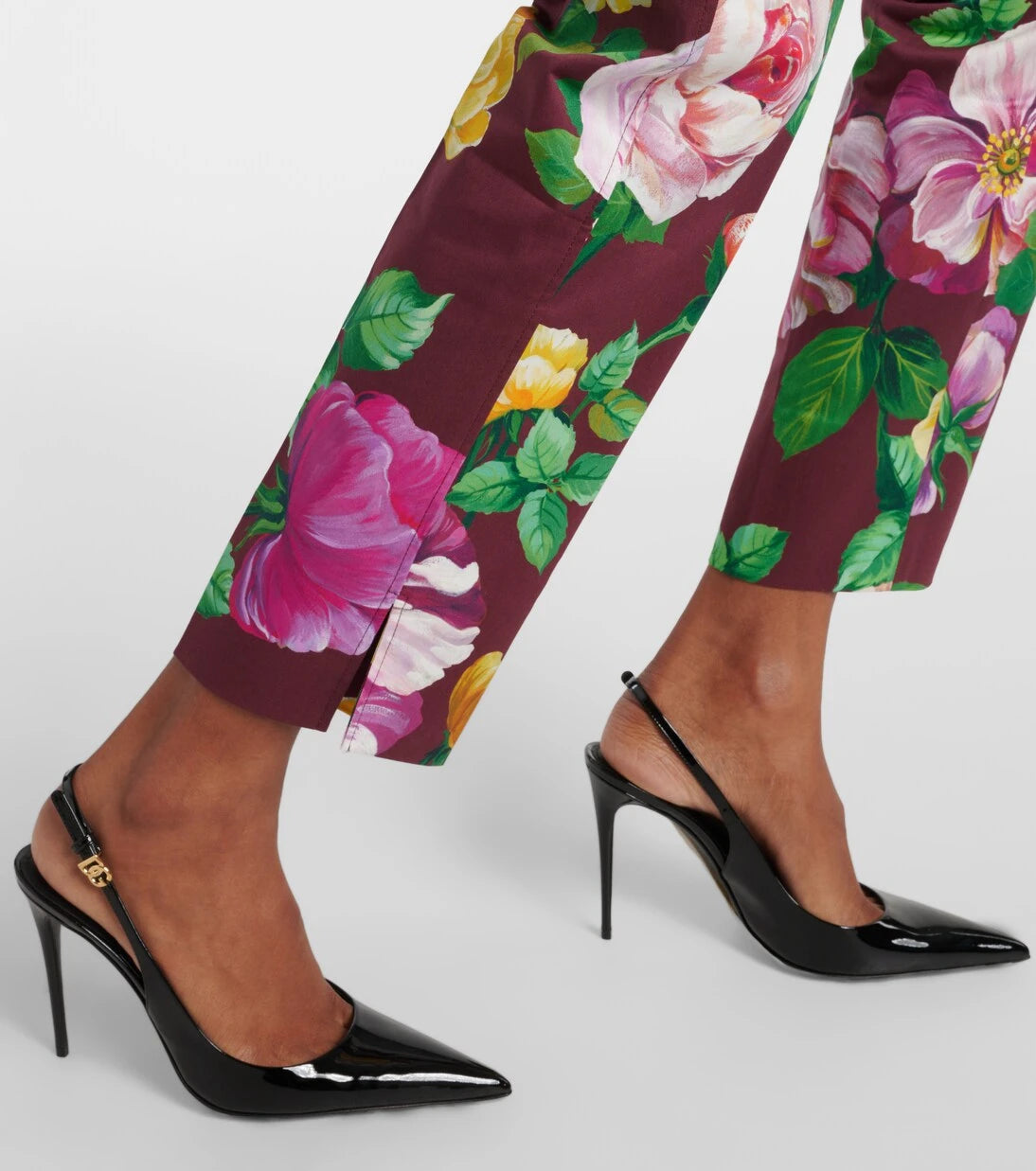 Dolce&Gabbana - Floral low-rise cotton-blend pants