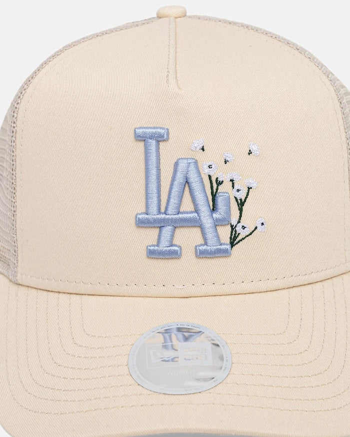 New Era trucker şapka FLORAL TRUCKER LA DODGERS
