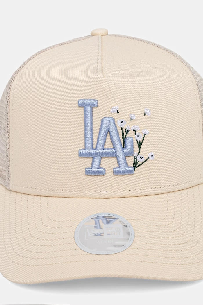 New Era trucker şapka FLORAL TRUCKER LA DODGERS