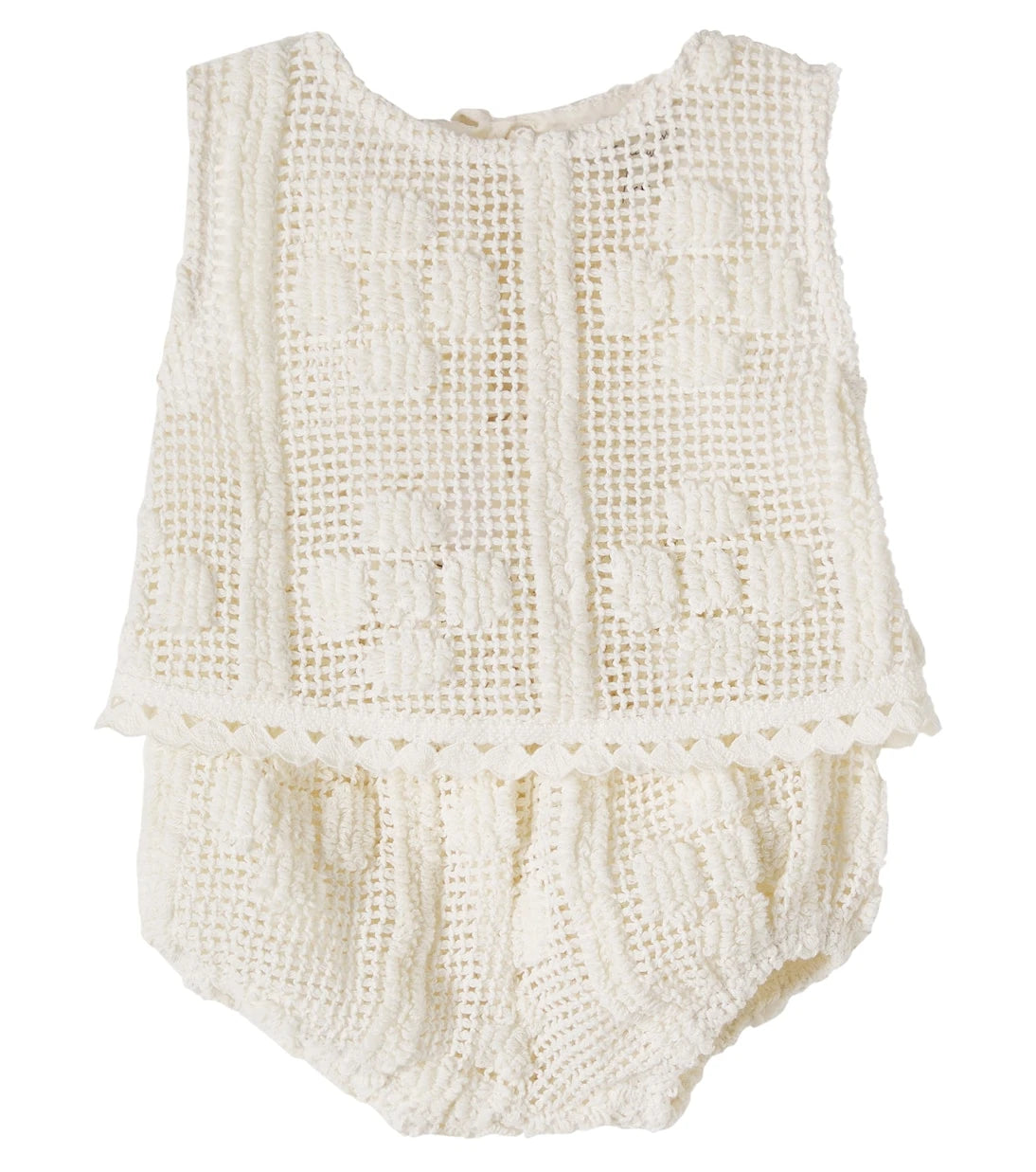 Bebe Organic - Baby Inez cotton-blend top and bloomers set