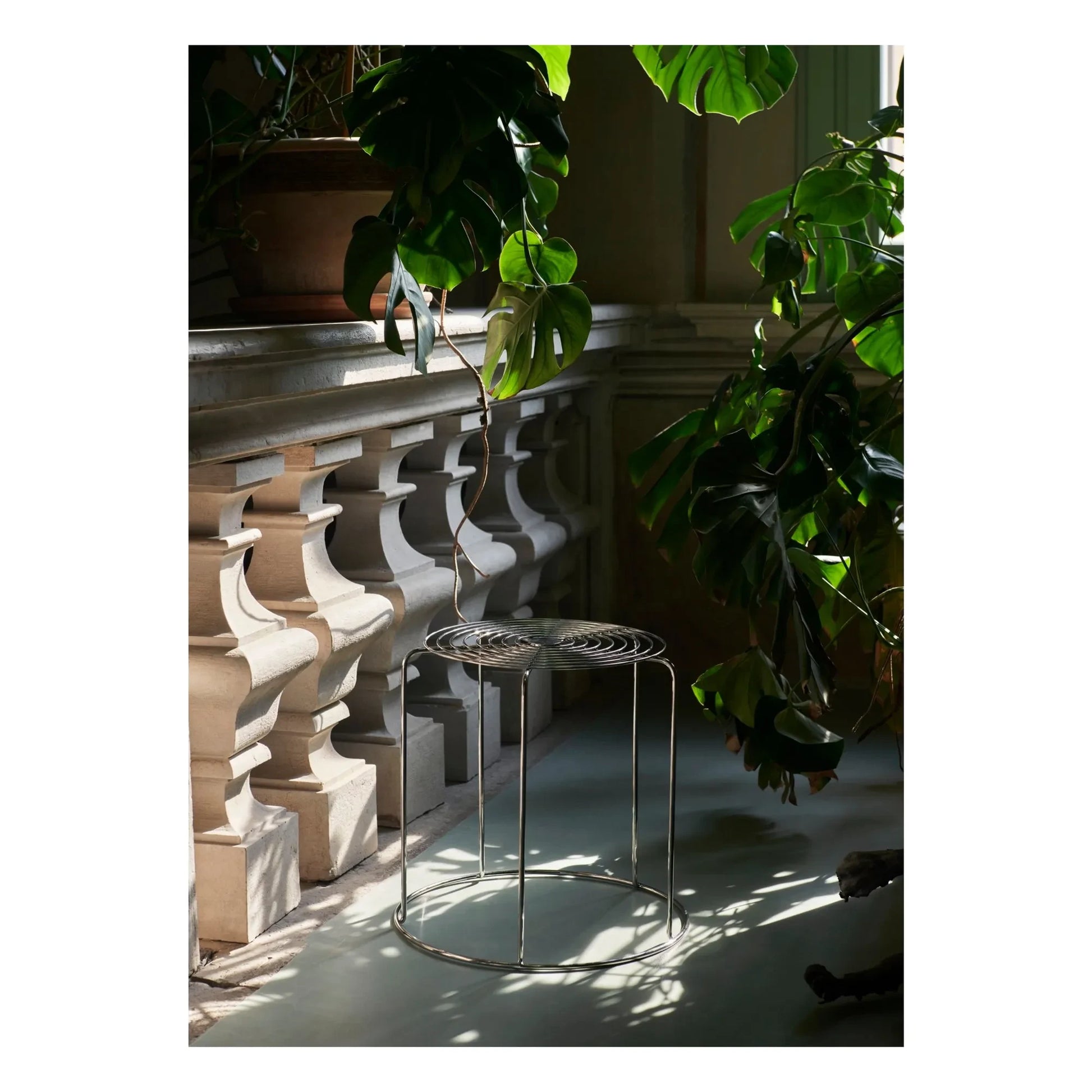 & Tradition - Wire VP11 stool, Verner Panton | Silver