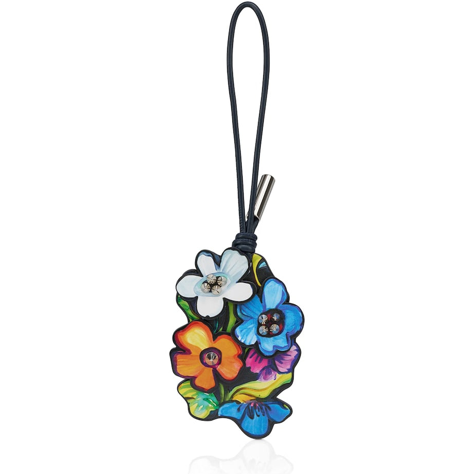 Christian Louboutin Multi Leather Flower Bag Charm