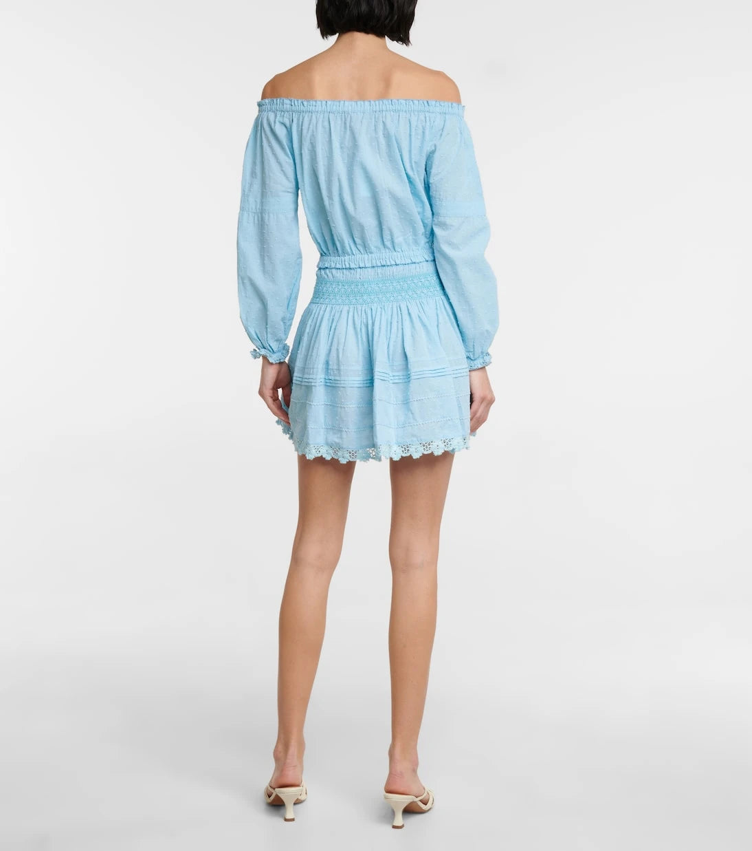 Poupette St Barth - Galia cotton off-shoulder top