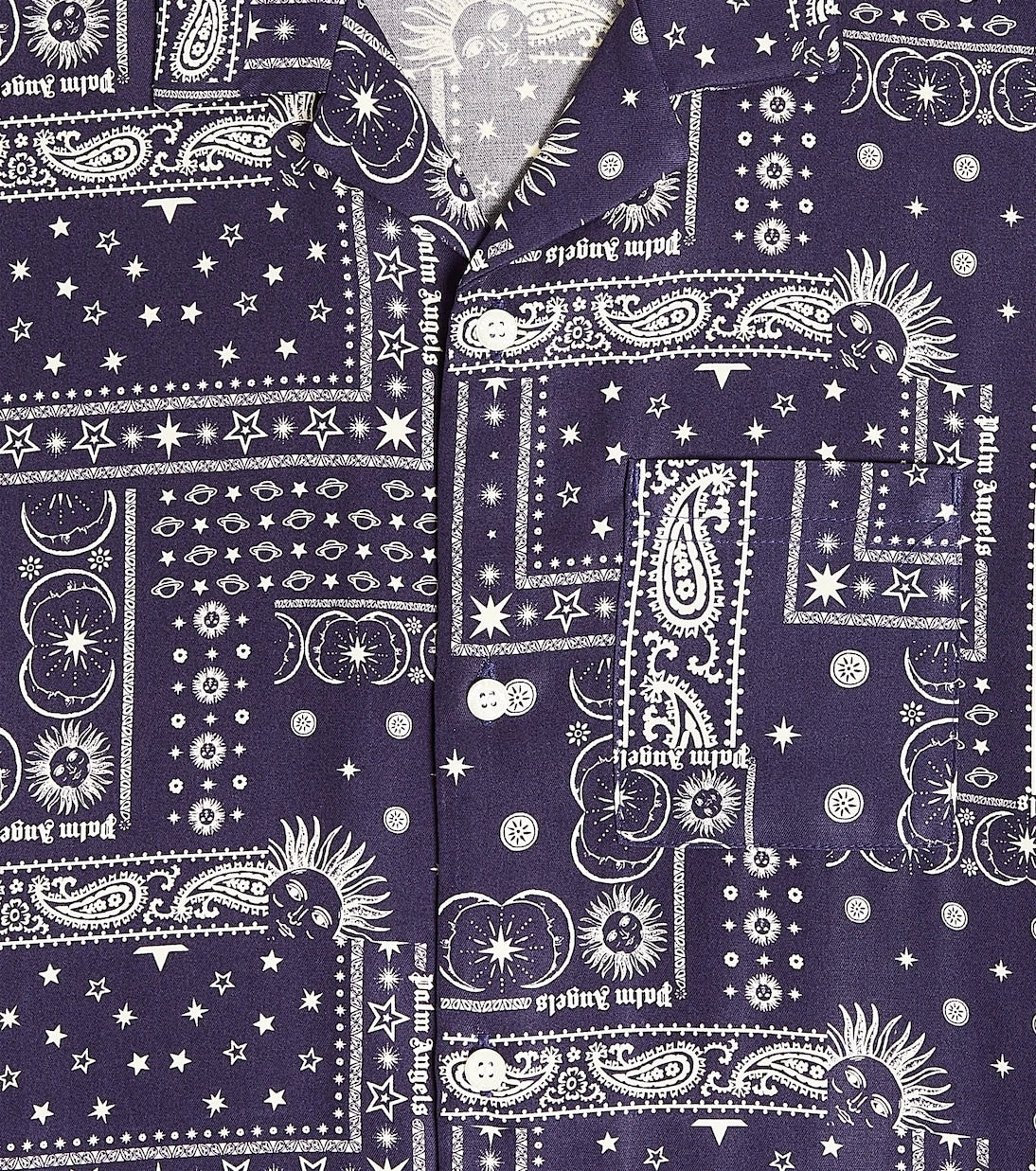 Palm Angels Kids - Printed cotton shirt