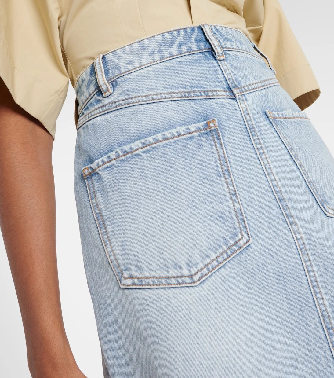 Sportmax - Piave denim maxi skirt