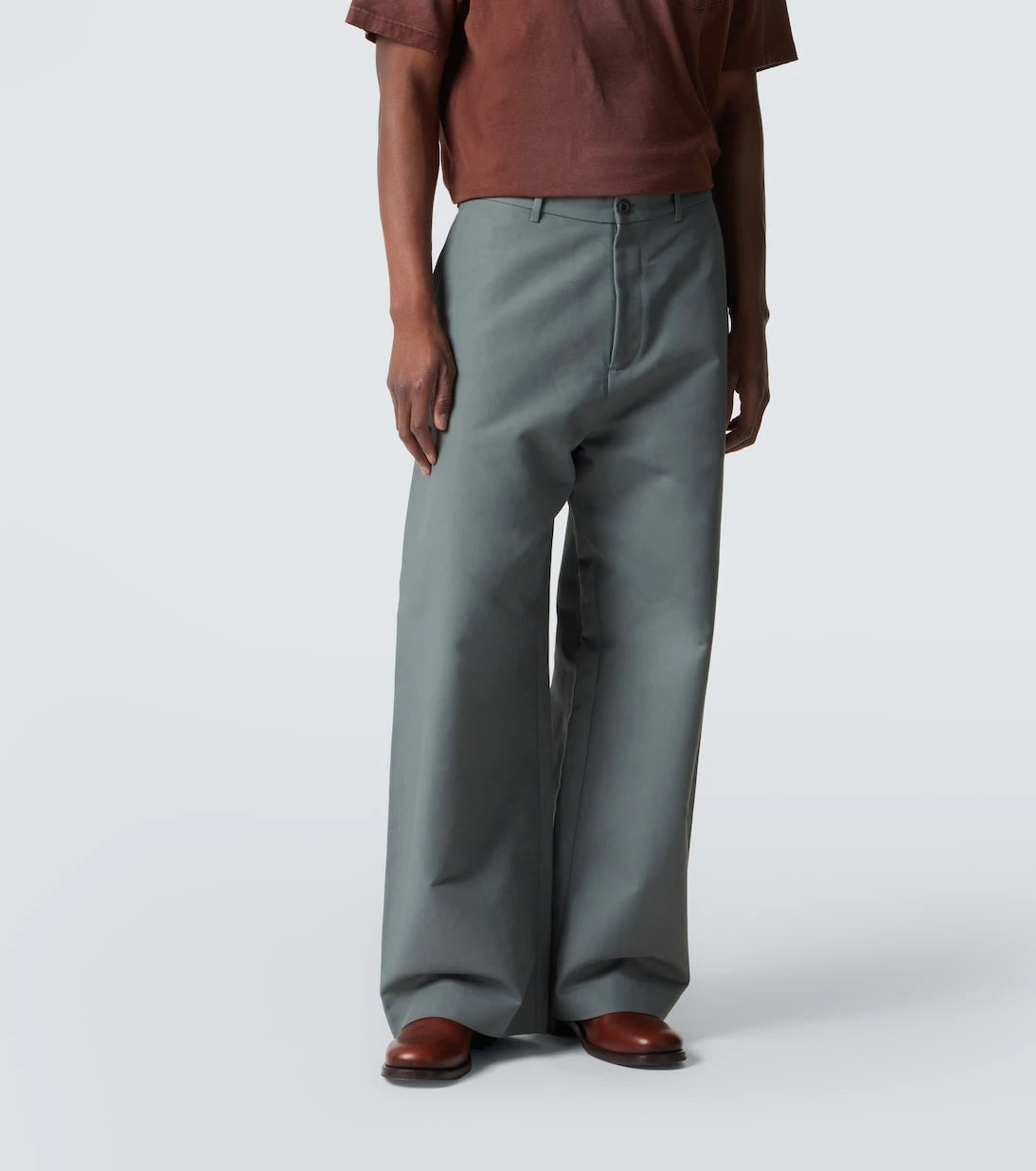 Acne Studios - Cotton satin wide-leg pants