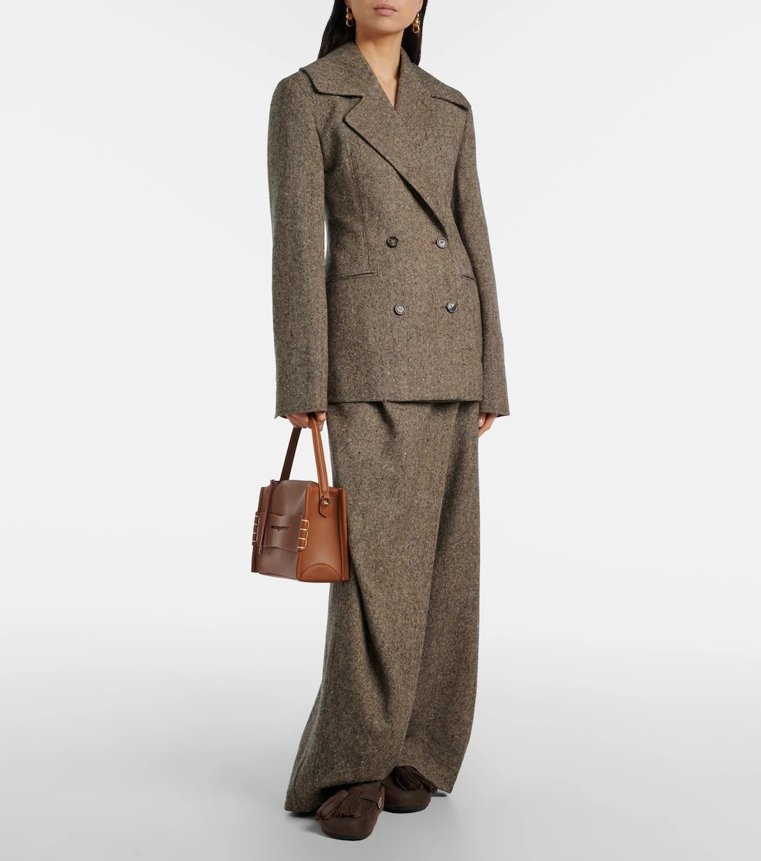 JW Anderson - Loafer leather top-handle bag