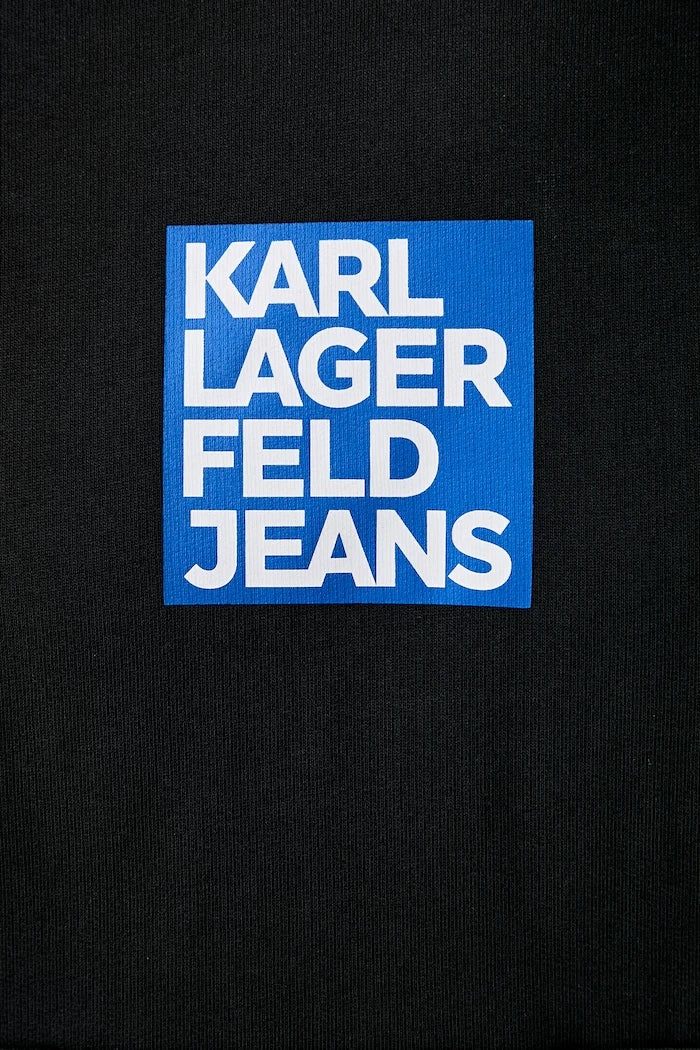 Karl Lagerfeld Jeans суичър с качулка мъжки от памук