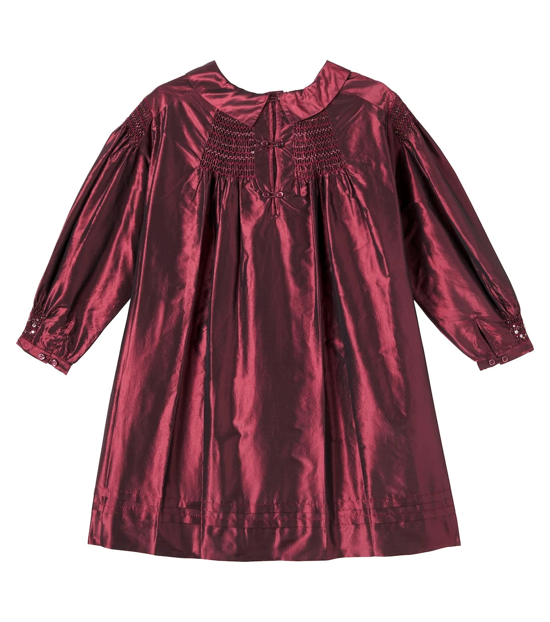 Bonpoint - Jeanne embellished silk taffeta dress