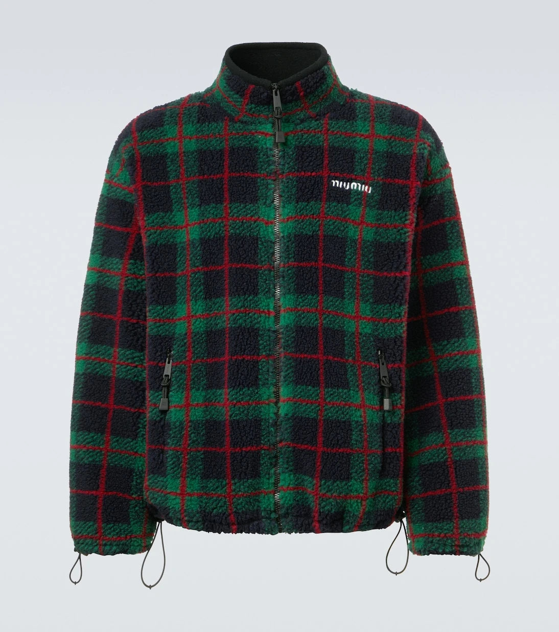 Miu Miu - Checked teddy jacket