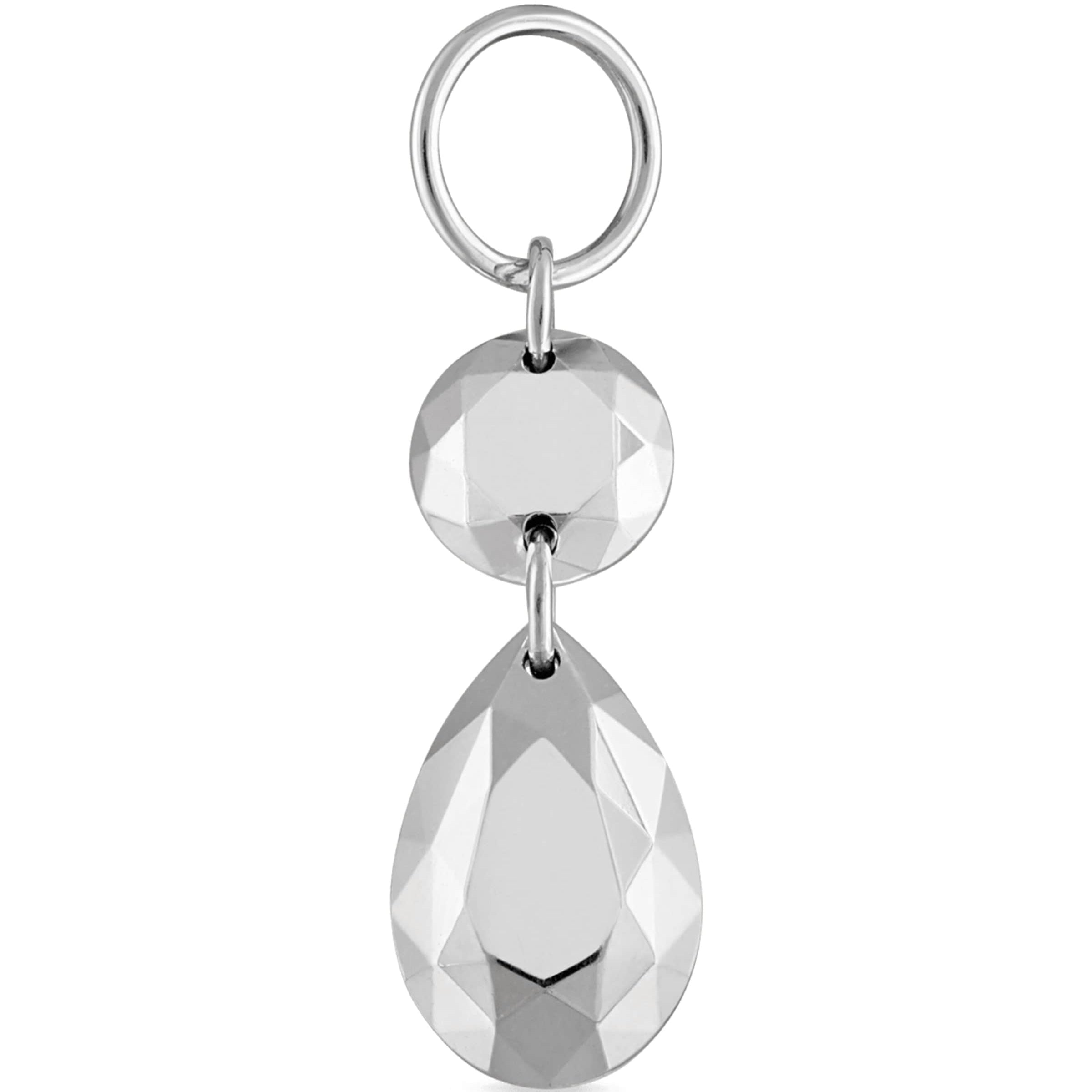 Double Faceted Gold Charm