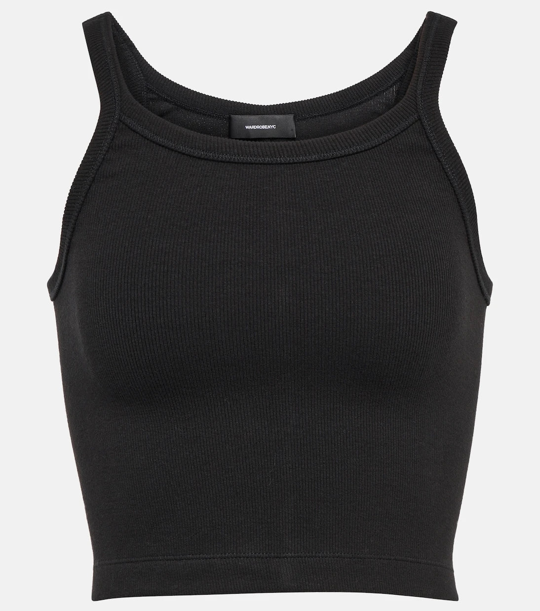 Wardrobe.NYC - x Hailey Bieber HB ribbed-knit jersey crop top