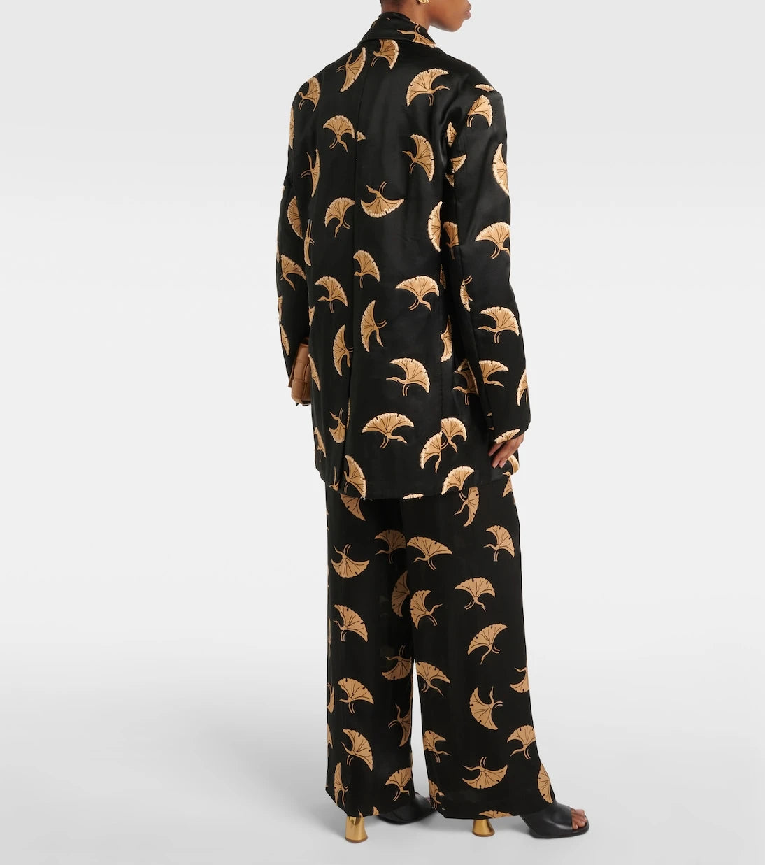Dries Van Noten - Printed satin blazer