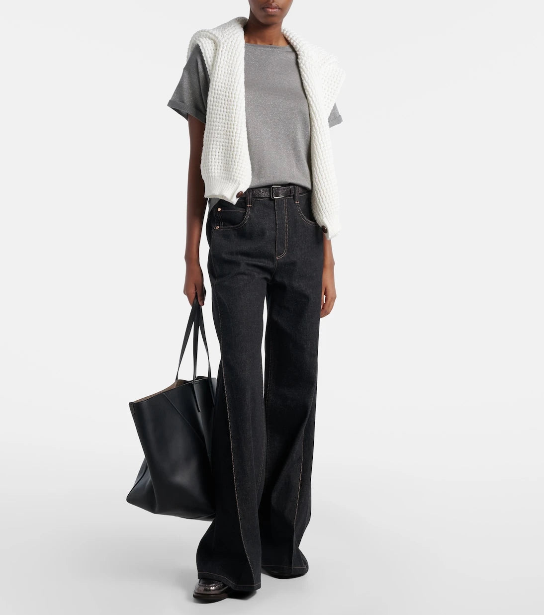 Brunello Cucinelli - Cashmere and silk-blend T-shirt