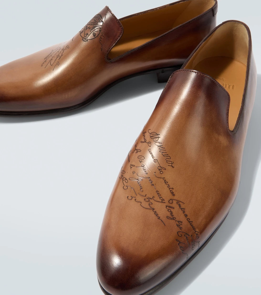Berluti - Scritto leather loafers
